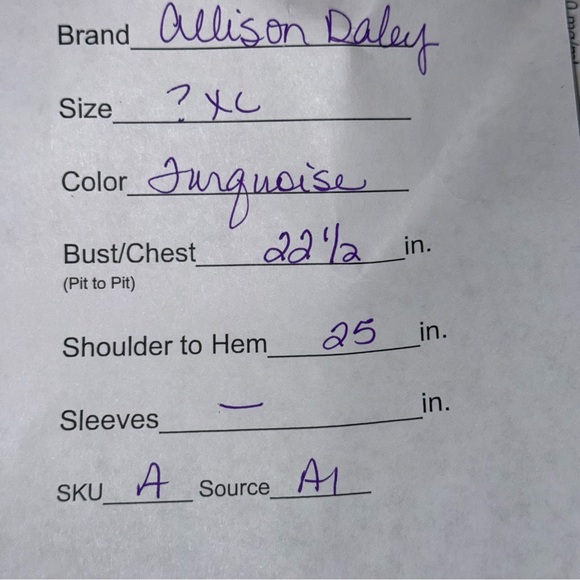 Allison Daley Turquoise Crochet Lace Sleeveless Tank Boho Summer - Picture 6 of 6